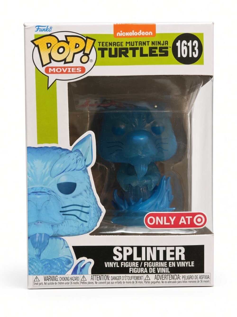 Funko Pop! TMNT Splinter #1613 Target Exclusive Blue Vinyl Figure